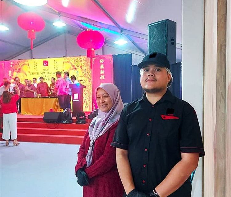 Our crew at a client event